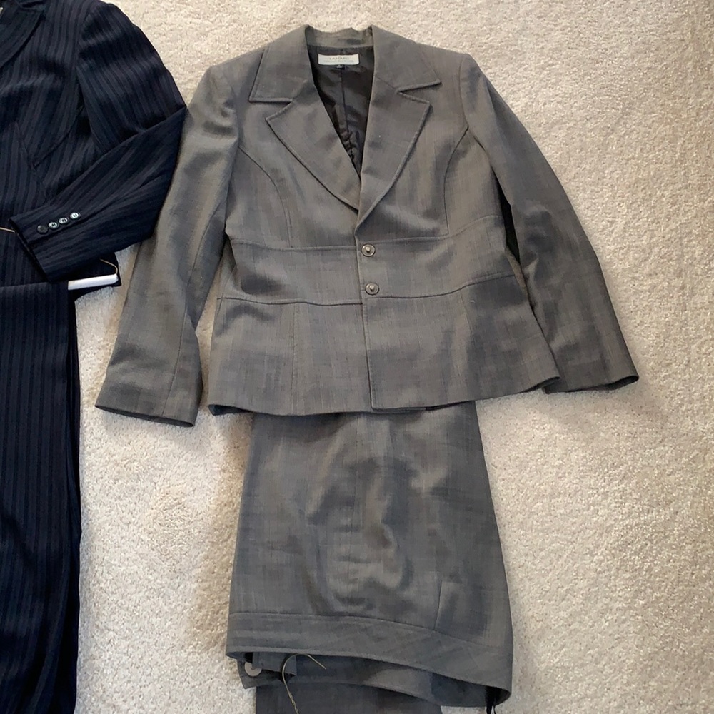3 suits: Tahari, Jones of NY. Size 14. 1 comes with jacket, slacks & skirt.